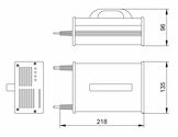 Steca G2 300 technische Zeichnung