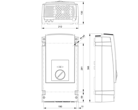 Steca Solarix PI technische Zeichnung