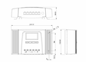 Steca Tarom 4545 technische Zeichnung