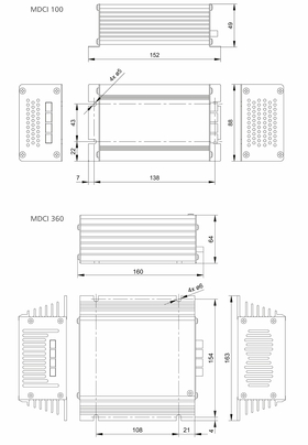 Steca MDC MDCI technische Zeichnung